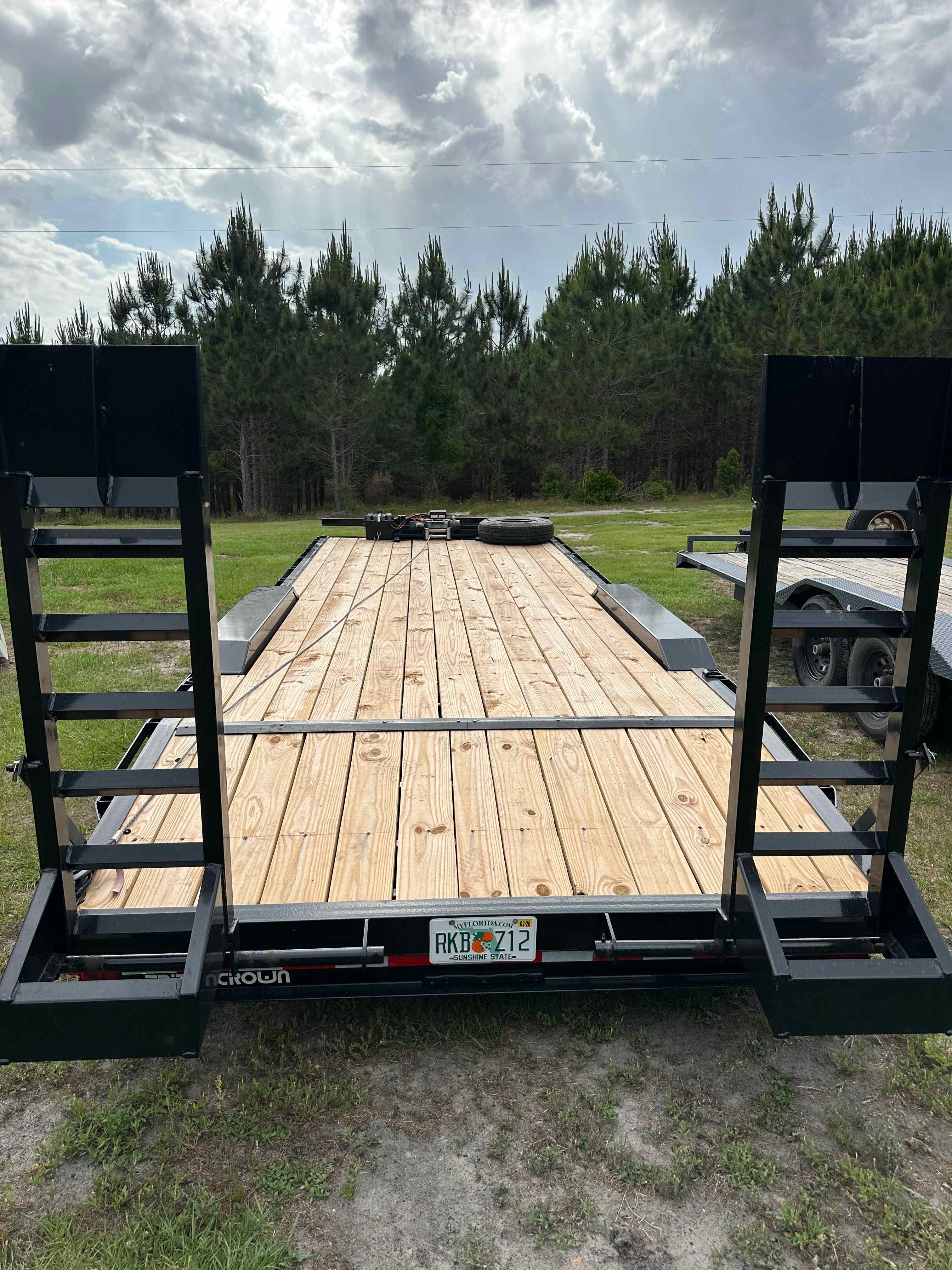 Triple Crown 8x24 Car Trailer for rent at Tibbetts Trailer Rentals - 14,000 lbs capacity, 24' x 8'